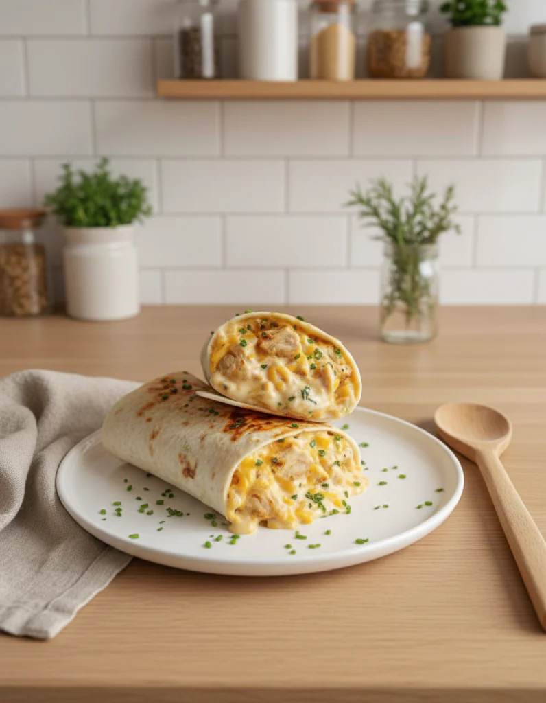 Schnelle Käse-Knoblauch-Hähnchen-Wraps Rezept – Knusprig in 25 Mi
