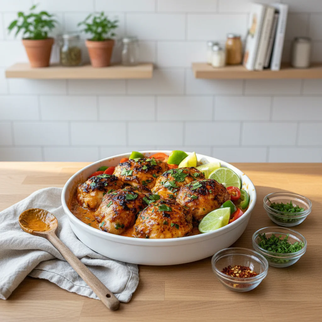 Würziges Brasilianisches Kokosnuss Hähnchen Rezept – Exotisch in 55 Min