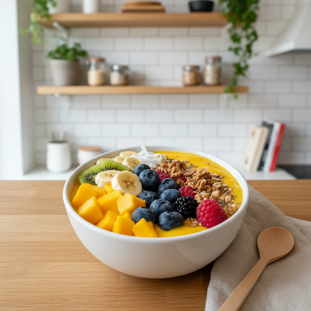 Bananen-Mango-Smoothie-Bowl – Mein Frühstücksretter für stressige Morgen