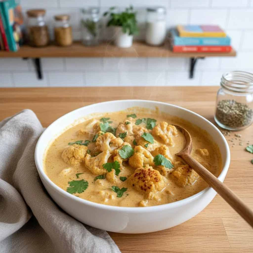 Cremiger Blumenkohl-Curry aus dem Backofen – Wenn Gemüse zur Hauptsache wird rezept