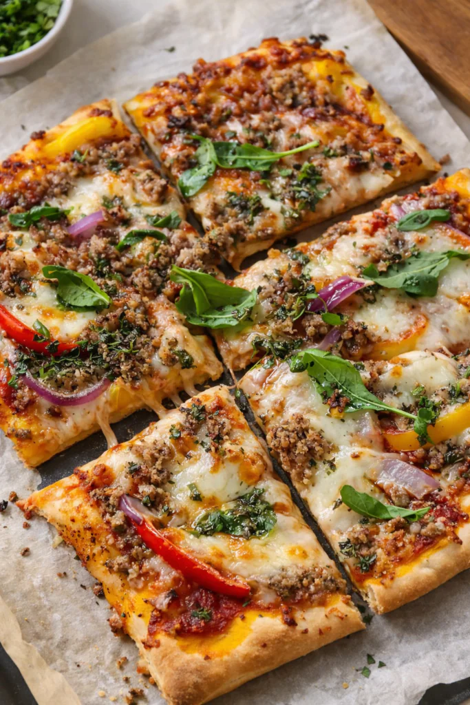 Fitnesspizza mit Skyr – Proteinreiche Low-Carb Pizza in 30 Minuten 14 Fitnesspizza mit Skyr gesunde low carb rezepte