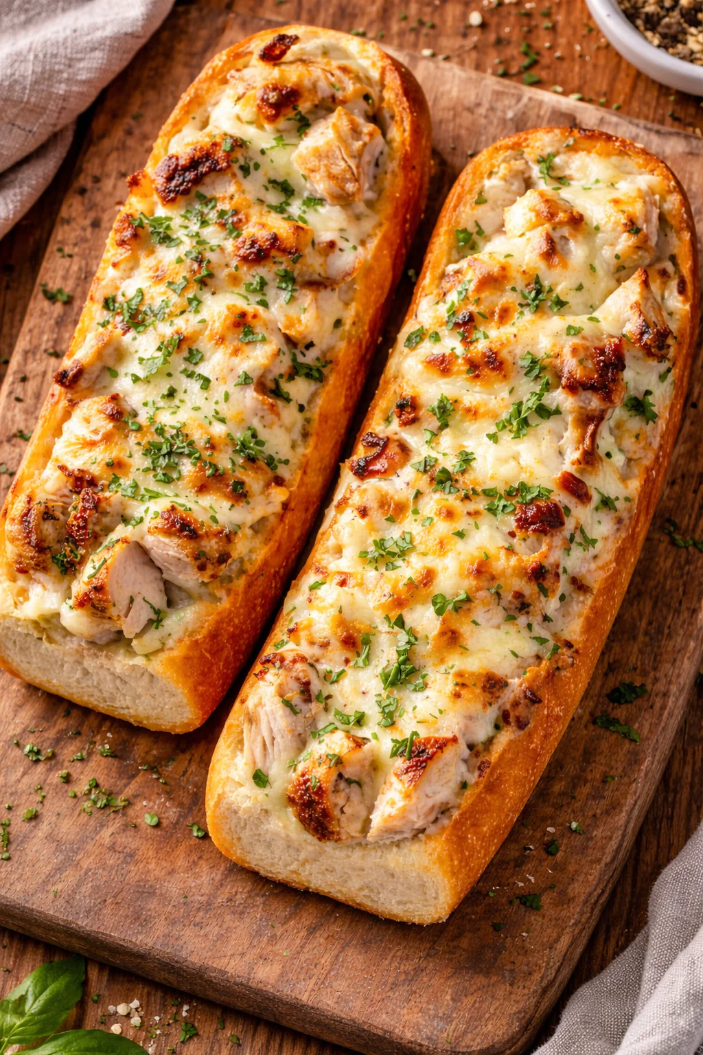 Gefüllte Airfryer Baguettes mit Pute und Mozzarella einfach rezept