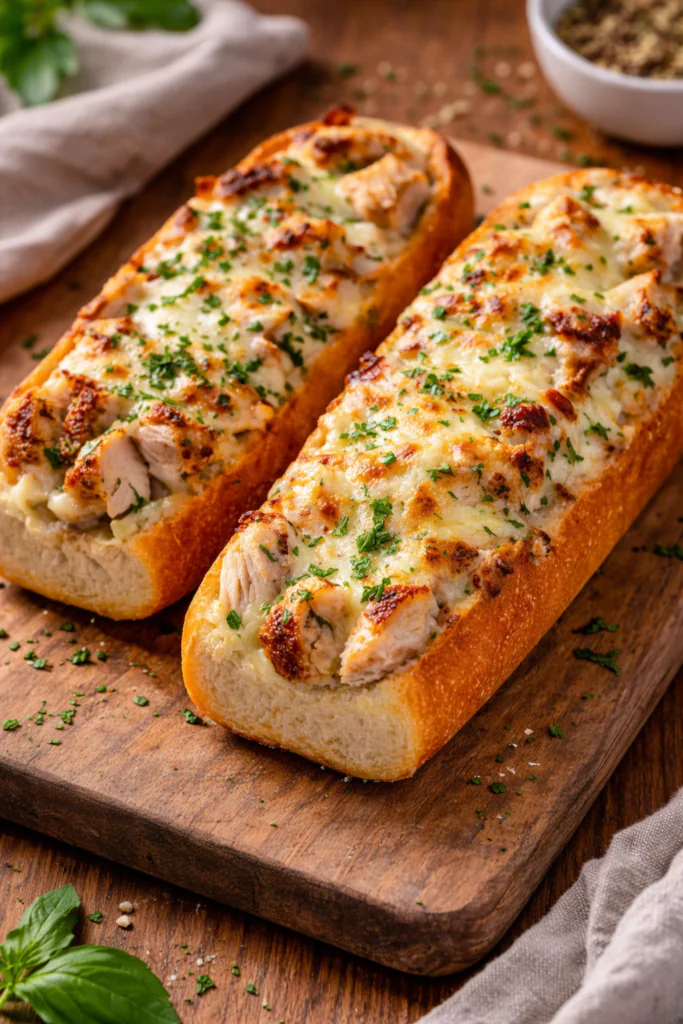 Gefüllte Airfryer Baguettes mit Pute und Mozzarella rezept