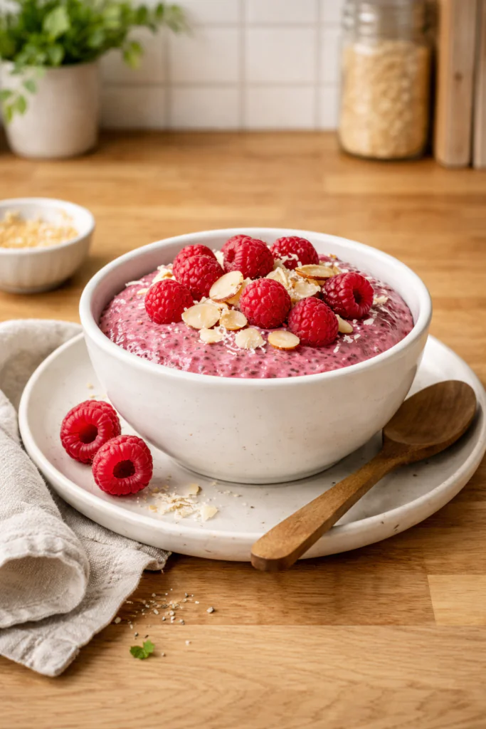 Himbeer Chia Pudding einfach