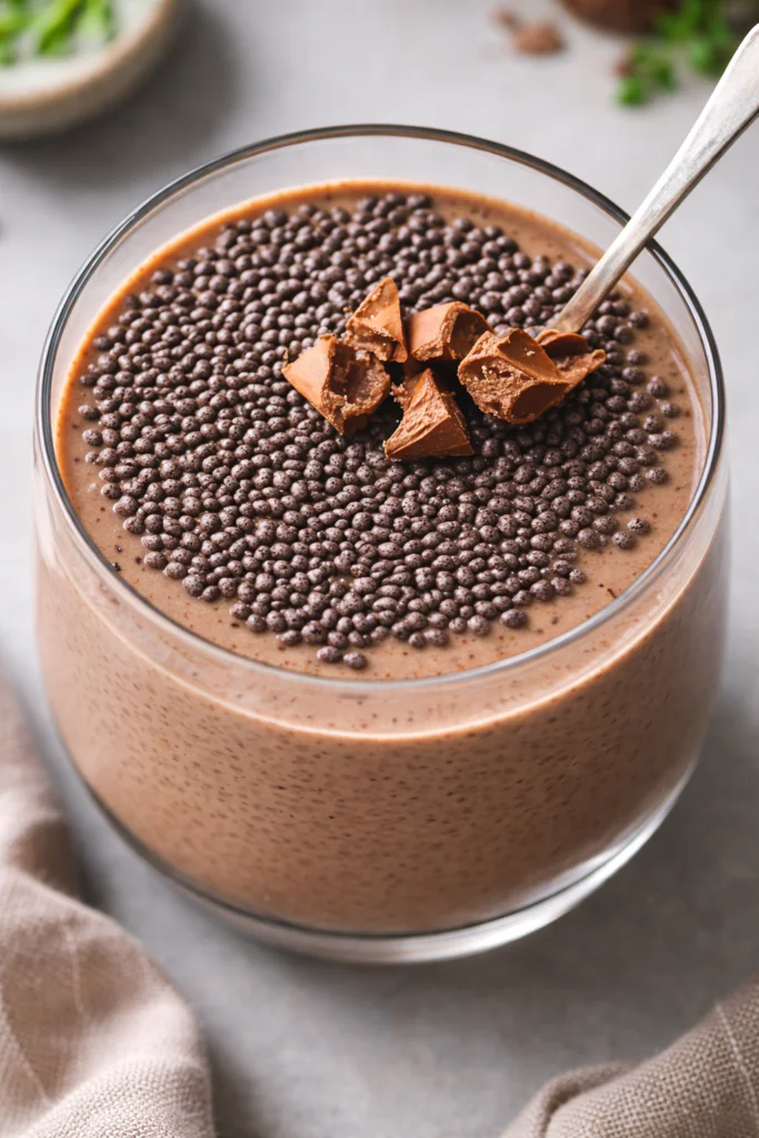 Kaffee Chia Pudding gesunde rezept– Schnelles Energy-Frühstück mit Koffein-Kick