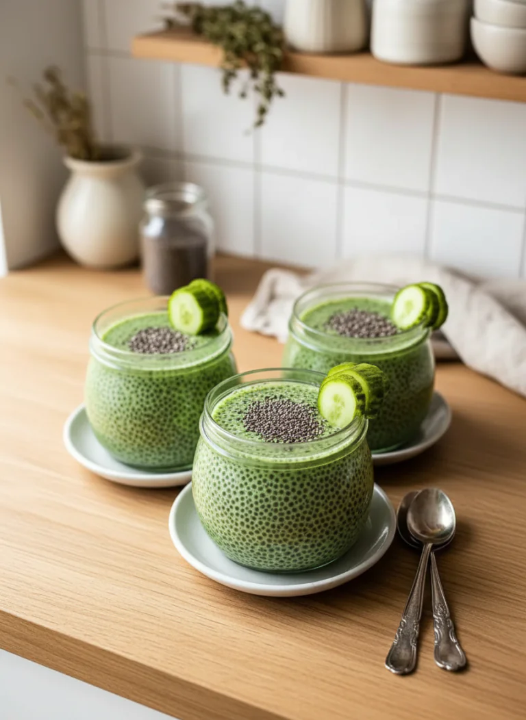 Matcha Chia Pudding – Veganes Power-Frühstück in 10 Minuten