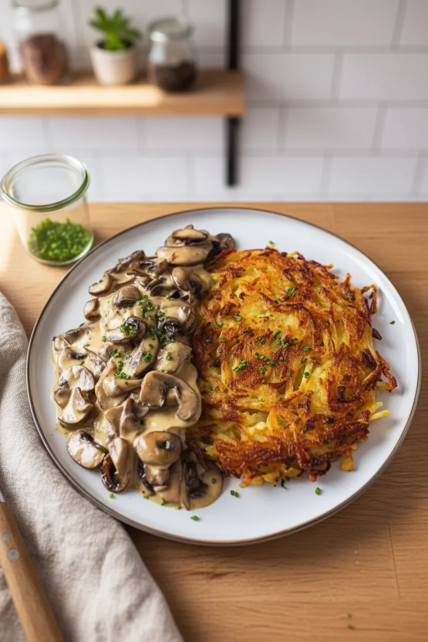 Mozzarella Rösti mit Zwiebel-Pilzrahmsoße Rezept – Einfach & Knusprig Köstlich 10 Mozzarella Sticks aus dem Airfryer Knusprig Paniert