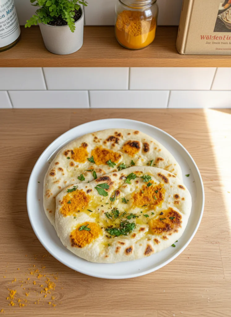 Naan im Airfryer Fluffiges indisches Fladenbrot in 7 Minuten
