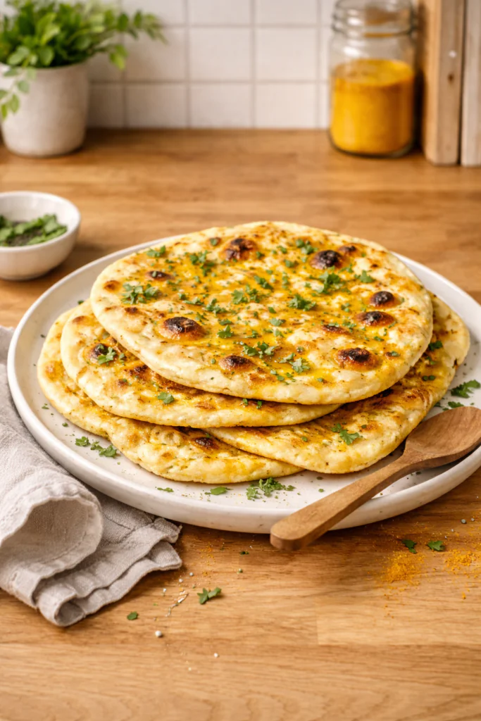 Naan im Airfryer – Fluffiges indisches Fladenbrot in 7 Minuten (2)