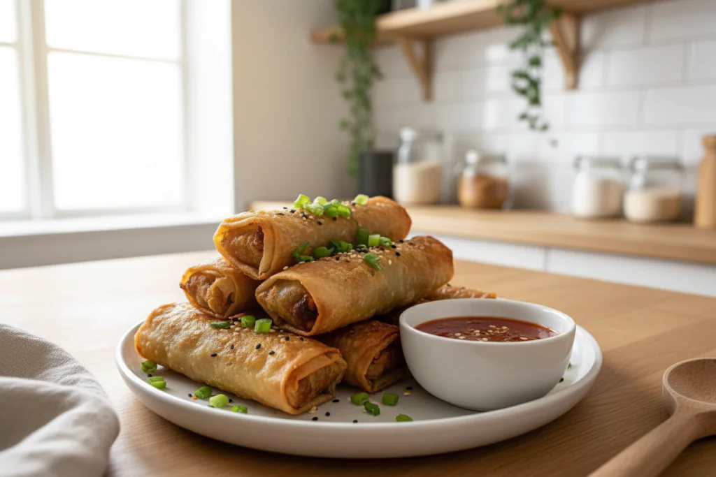 Crispy Frühlingsrollen Airfryer