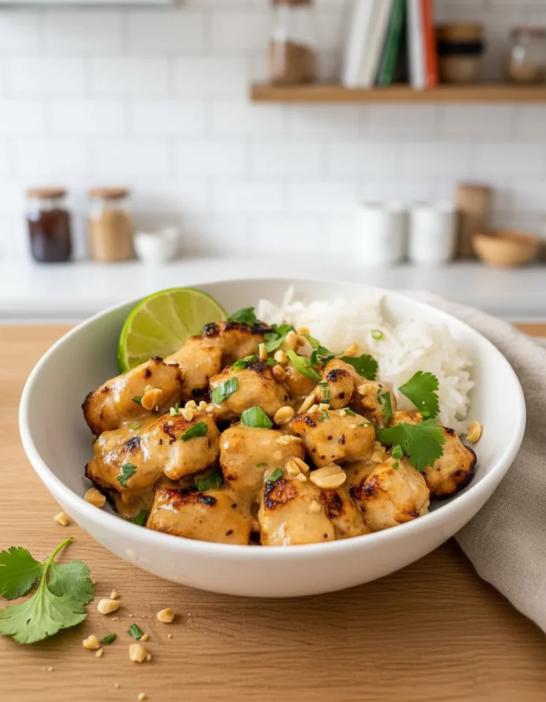 Thailändisches Erdnuss Hähnchen