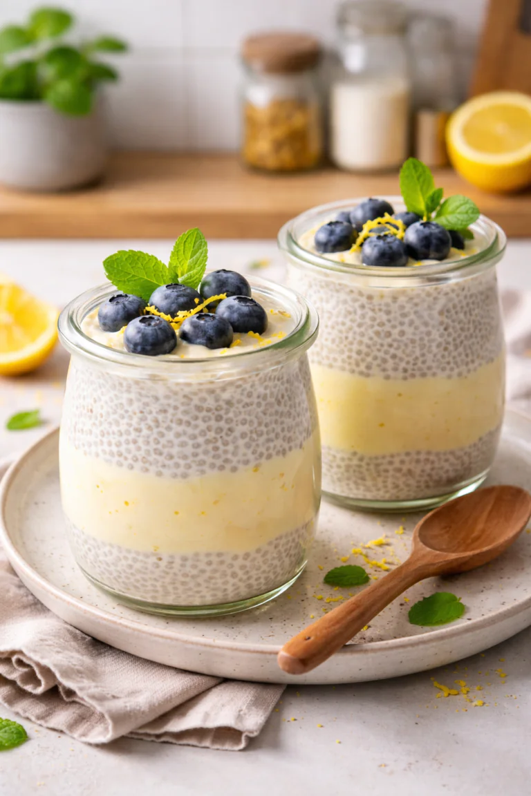 Zitronencreme Chia Pudding rezept