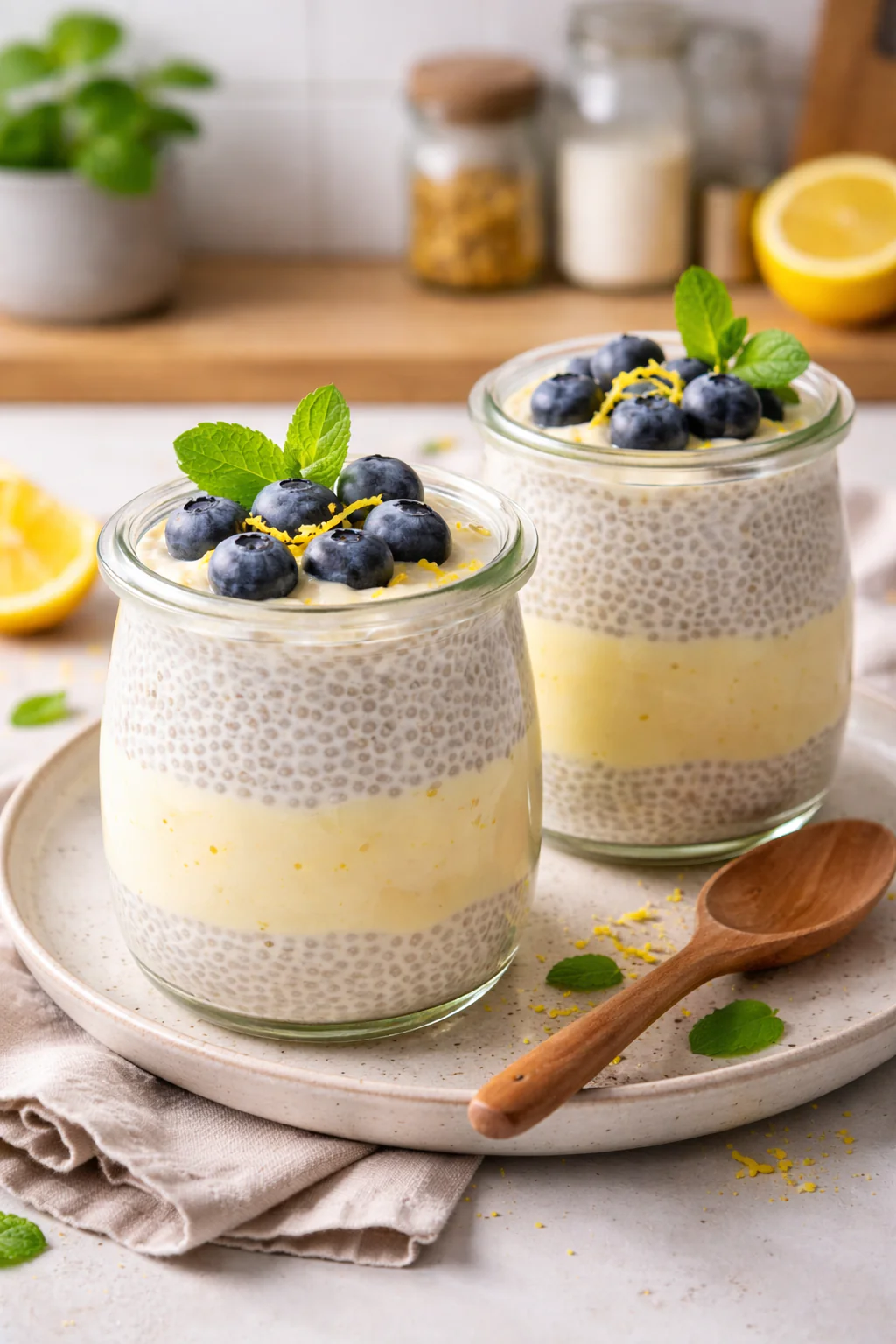 Zitronencreme Chia Pudding rezept