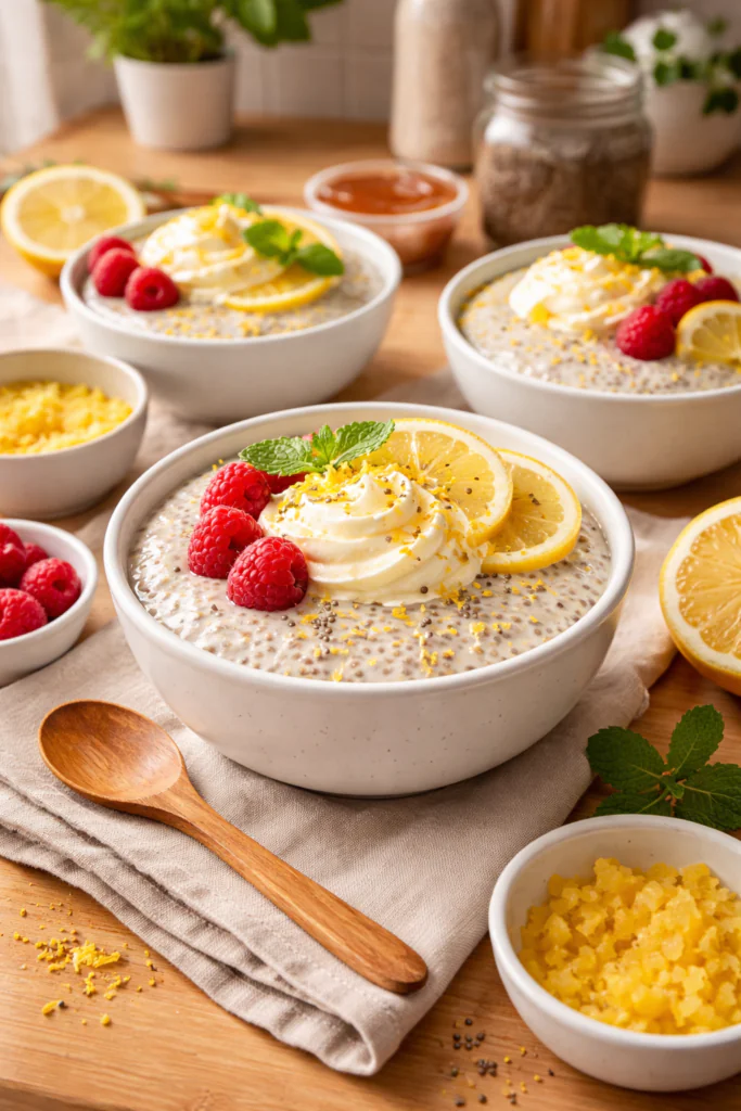 Zitronencreme Chia Pudding – Erfrischend-cremiges Superfood-Dessert